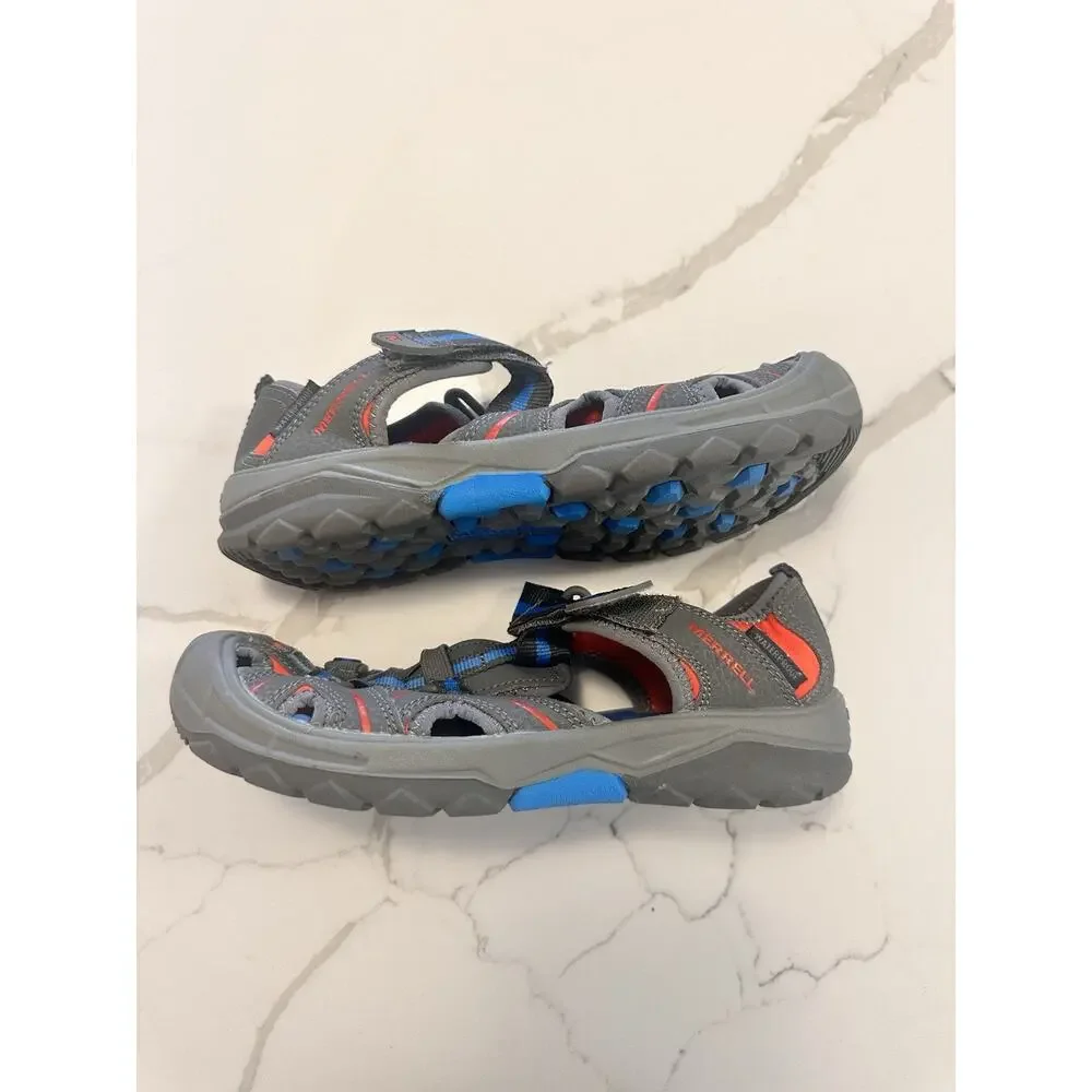 Merrell Kid's Hydro H2O Hiker Sandal Boys Size 4M Gray Gunsmoke water show